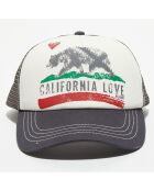 Casquette California Love noir/blanc