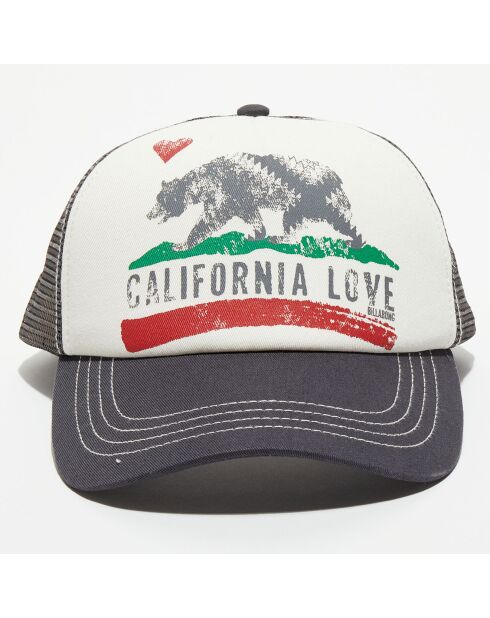 Casquette California Love noir/blanc