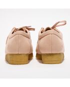 Derbies en Velours de Cuir Wallabee rose clair