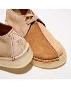 Derbies en Velours de Cuir Desert Trek marron/beige