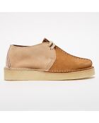 Derbies en Velours de Cuir Desert Trek marron/beige