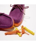 Derbies en Velours de Cuir Wallabee violettes