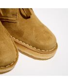 Desert boots en Velours de Cuir cognac