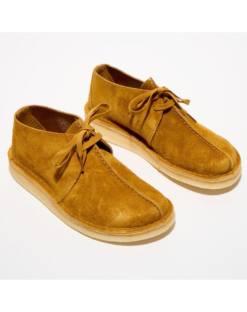 Derbies en Velours de Cuir Desert Trek ambre