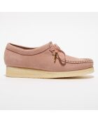 Derbies en Cuir Wallabee roses