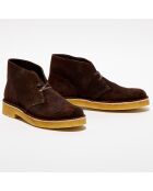 Desert boots en Velours de Cuir marron foncé