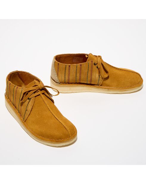 Derbies en Velours de Cuir Desert Trek ocre