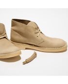 Desert boots en Velours de Cuir Desert beiges