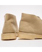 Desert boots en Velours de Cuir Desert beiges