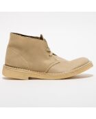 Desert boots en Velours de Cuir Desert beiges