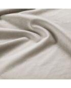 Canapé en Velours convertible avec coffre Vermont 3 places beige clair - 222x105x90 cm
