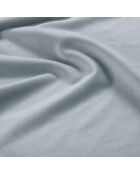Canapé en Velours convertible avec coffre Vermont 3 places bleu clair - 222x105x90 cm