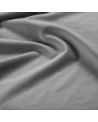 Canapé en Velours convertible avec coffre Vermont 3 places gris clair - 222x105x90 cm