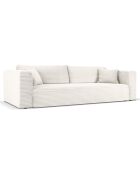 Canapé convertible Diego 4 places beige clair - 240x102x85 cm
