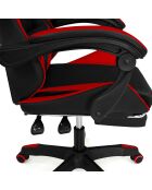 Fauteuil de bureau spécial gaming noir/rouge - 63x62x124 cm