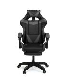 Fauteuil de bureau spécial gaming noir/gris - 63x62x124 cm