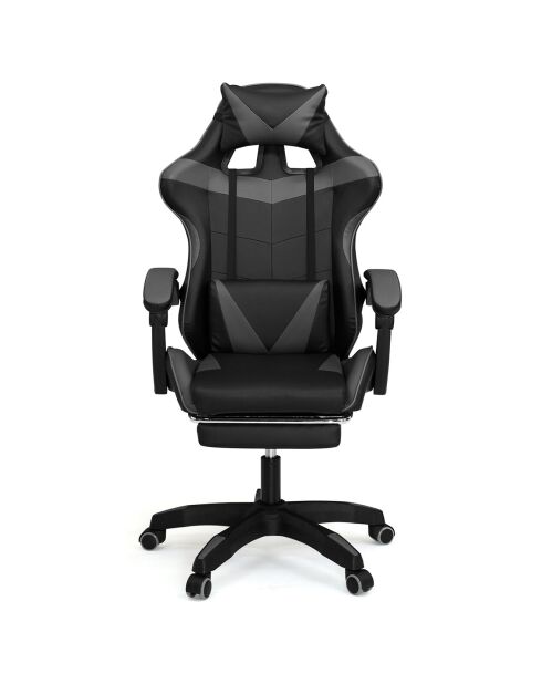 Fauteuil de bureau spécial gaming noir/gris - 63x62x124 cm