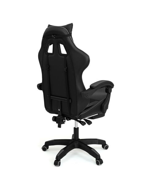 Fauteuil de bureau spécial gaming noir/gris - 63x62x124 cm