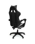 Fauteuil de bureau spécial gaming noir/blanc - 63x62x124 cm