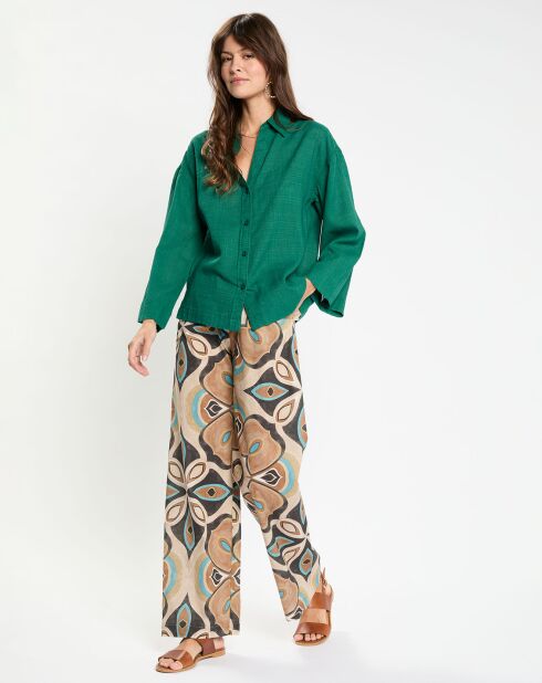 Pantalon ample Ilma écru