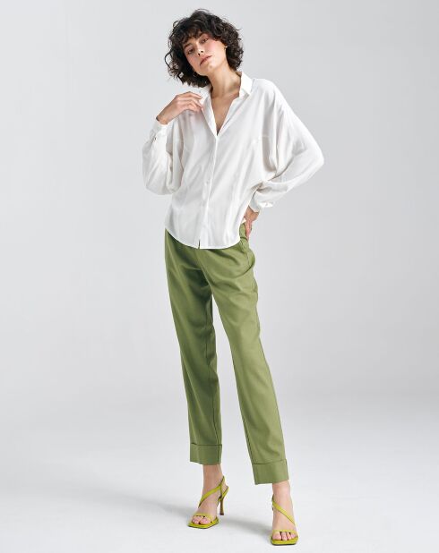 Ecrufarbene Bluse Louise