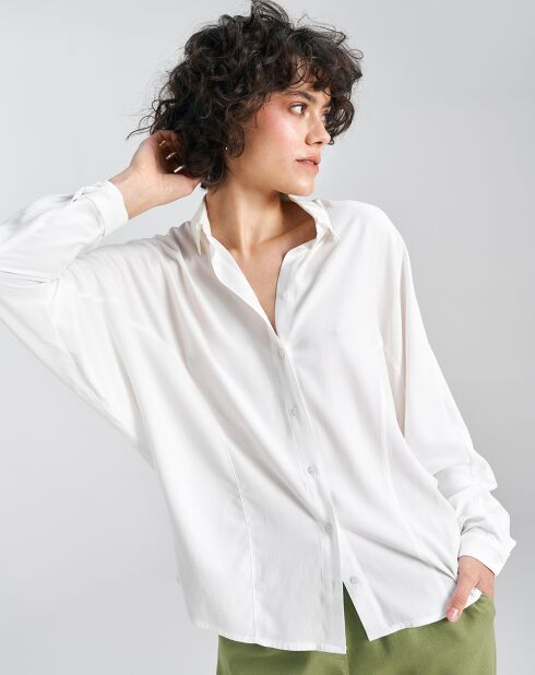 Ecrufarbene Bluse Louise