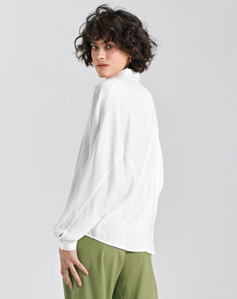 Ecrufarbene Bluse Louise