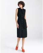 Robe en Lin mélangé Abby noire
