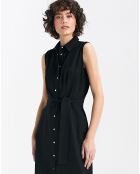 Robe en Lin mélangé Abby noire