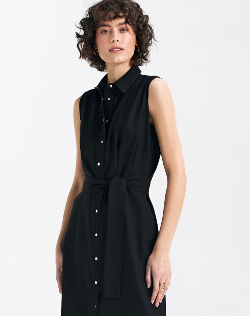 Robe en Lin mélangé Abby noire