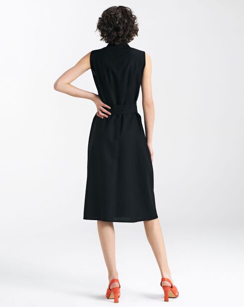 Robe en Lin mélangé Abby noire