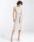 Robe en Lin mélangé Lili beige
