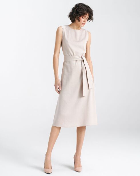 Robe en Lin mélangé Lili beige