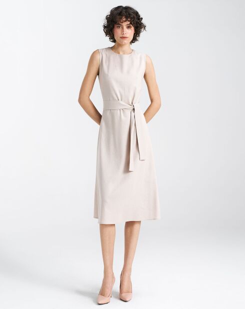 Robe en Lin mélangé Lili beige