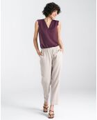 Pantalon en Lin mélangé Alice beige
