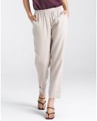 Pantalon en Lin mélangé Alice beige