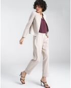 Pantalon en Lin mélangé Alice beige