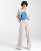 Pantalon en Lin mélangé Dua beige
