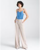 Pantalon en Lin mélangé Dua beige
