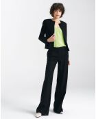 Pantalon en Lin mélangé Dua noir