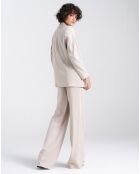 Blazer en Lin mélangé Sofia beige