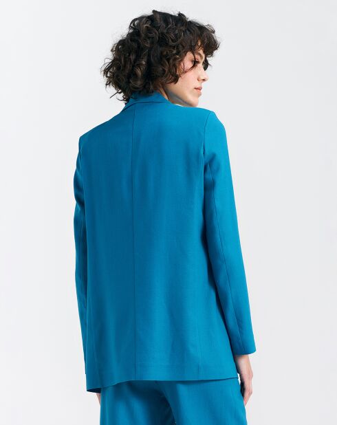 Blauer Blazer Sofia aus Leinenmischung