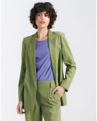 Groene blazer van linnenmix Sofia
