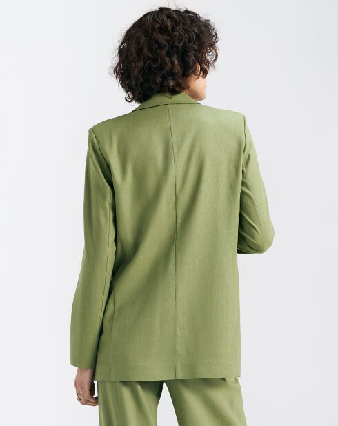 Groene blazer van linnenmix Sofia