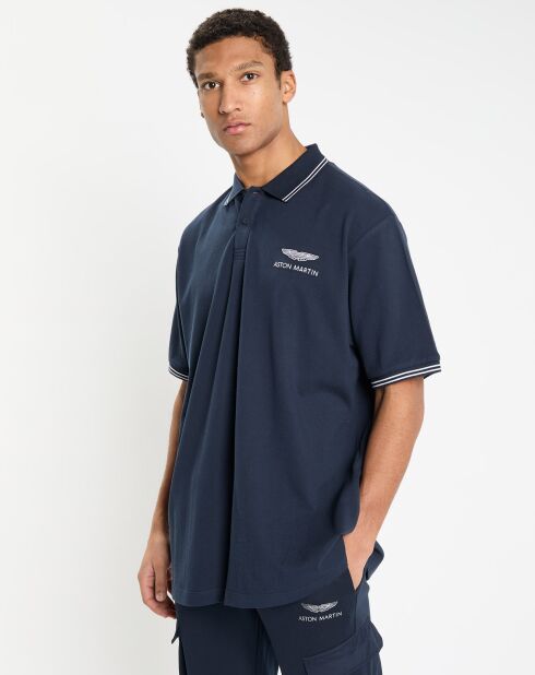 Polo Regular Fit uni Aston Martin Racing Logo bleu