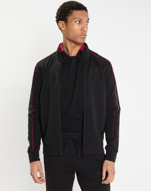 Sweat zippé col montant noir