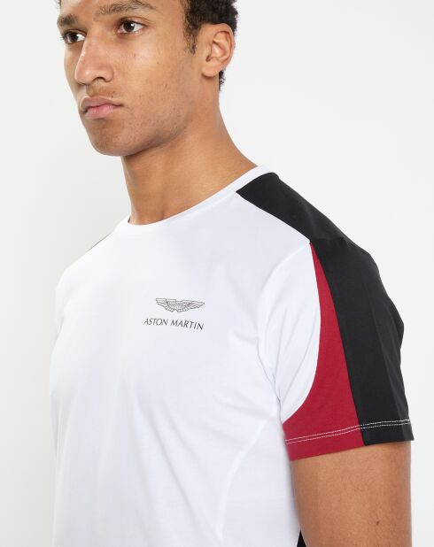 T-Shirt Regular Fit Aston Martin Racing Raglan blanc/noir