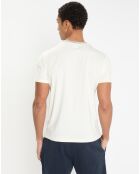 T-Shirt en Jersey Regular Fit Rib écru