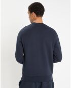 Sweat col rond bleu foncé