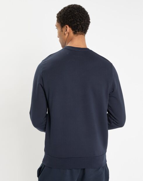 Sweat col rond bleu foncé